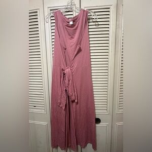 Chic Mauve Sleeveless Maxi Dress